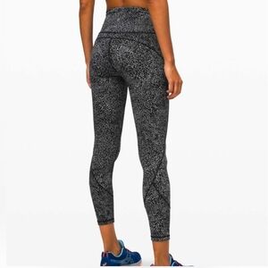 Lululemon In Movement Tight 25" EverluxPolar Shift Ice Grey Black
